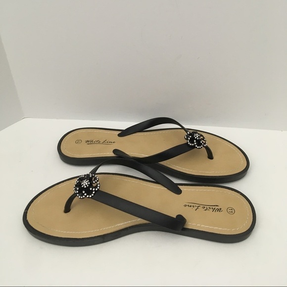 White Line flip flops women’s size 11 - Picture 3 of 8